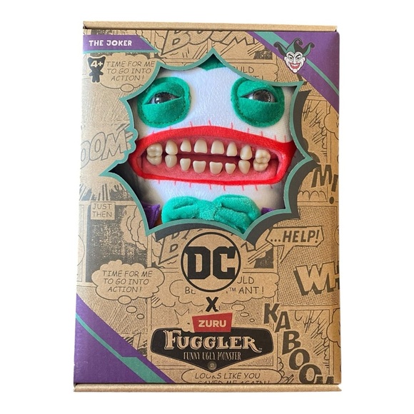 Fuggler x DC Comics THE JOKER Plush Funny Ugly Monster Collectible Toy NEW - Picture 5 of 5